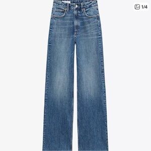 Zara wide leg full length jeans